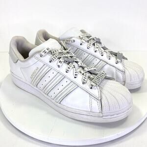 Adidas Trefoil Superstar Sneaker Queen Shoes Womens 8 White FV3392 Streetwear